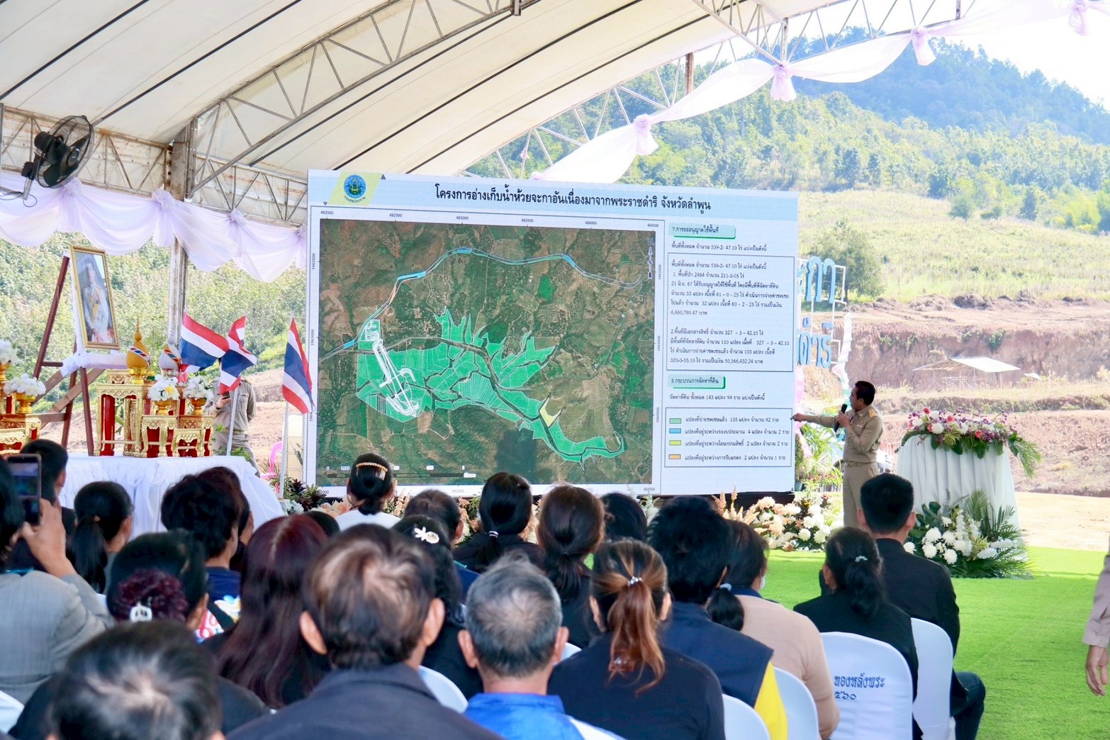 title - องคมนตรี ลงพื้นที่ติดตามและขับเคลื่อนโครงการอ่างเก็บน้ำห้วยจะกาอันเนื่องมาจากพระราชดำริ ตำบลแม่ลาน อำเภอลี้ จังหวัดลำพูน